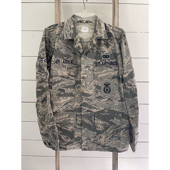US Air Force Men's Coat Button Up Digital Camo Utility Jacket Top Size 36R - Picture 1 of 8